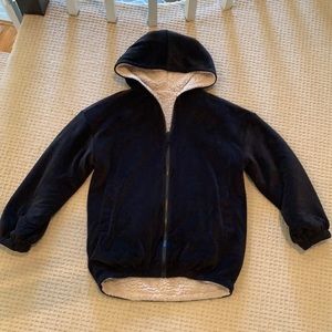 Girls Zella Reversible Cozy Fleece/Velour Jacket
